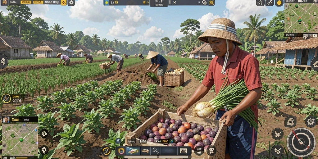 Gambaran karakter yang dapat dikustomisasi dengan berbagai pilihan.