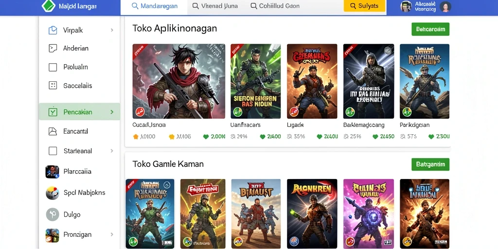 Lingkungan permainan yang mendetail dan menakjubkan.