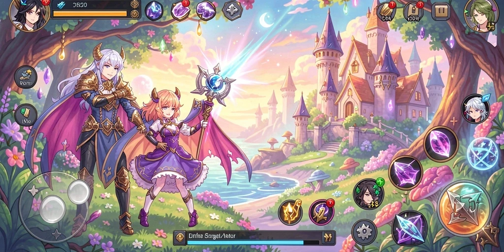 Gambar karakter dengan desain yang unik.