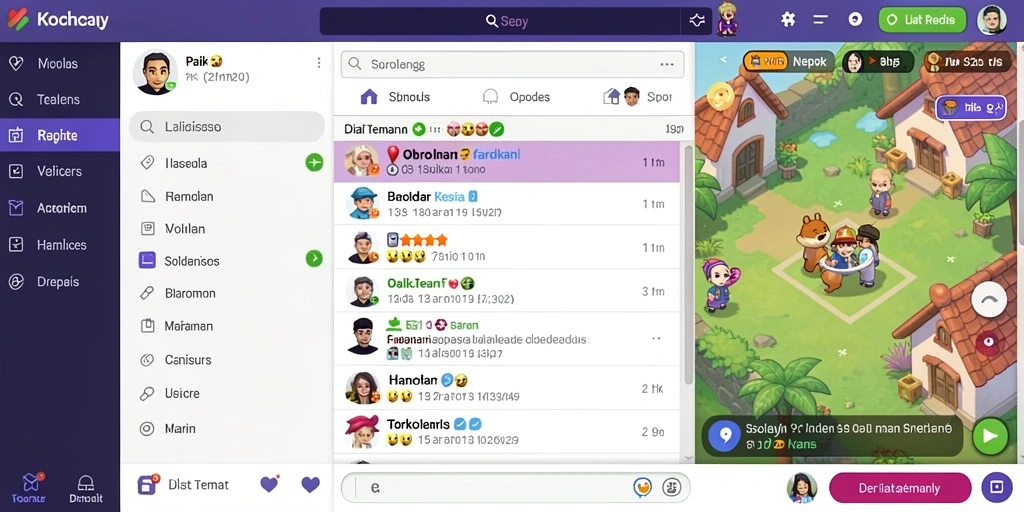 Screenshot menampilkan interaksi antar pemain yang menyenangkan.